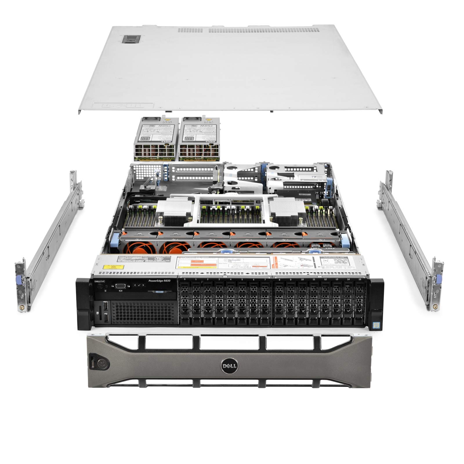 Dell PowerEdge R830 Server 2.20Ghz 88-Core 512GB 2X New 1TB SSD